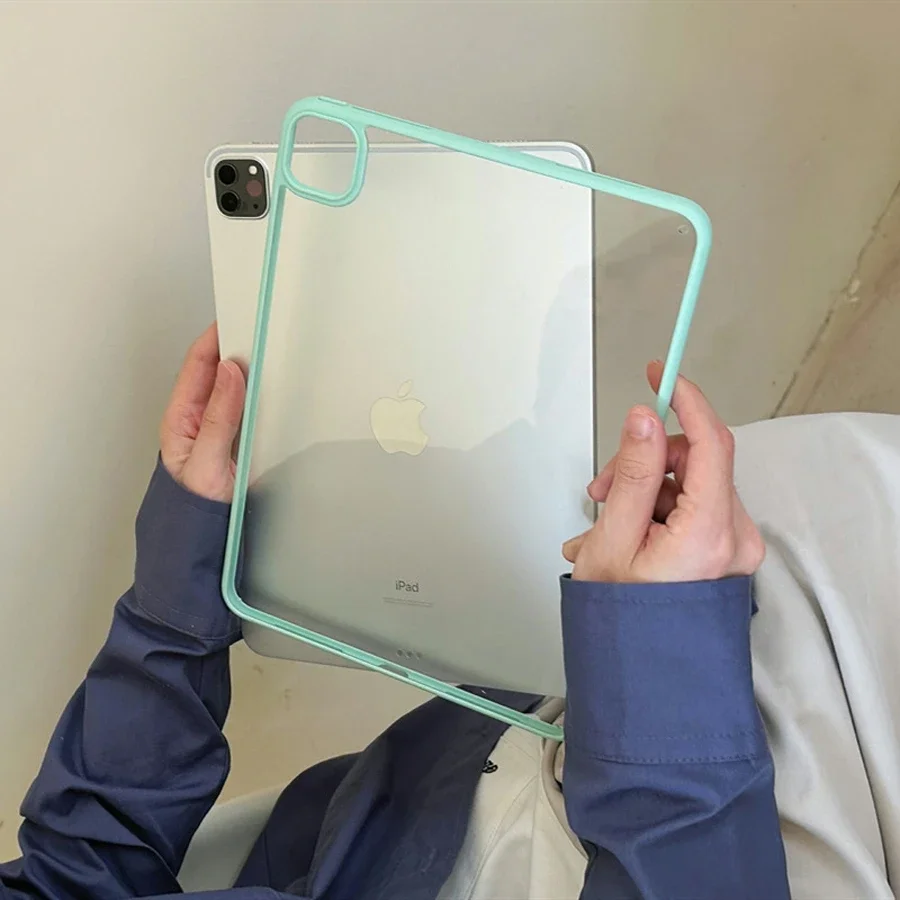 

For iPad Case Air Pro Cover cases 3rd 4th 5th 6th 7th 8th 9th 10th Generation 10.5 11 10.9 inch Shockproof Clear Transparent
