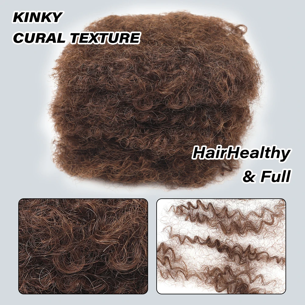 4 #   아프로 킨키 벌크 100% 인모 연장 레게 더러운 머리띠 브라질 천연 크로셰 헤어 향취