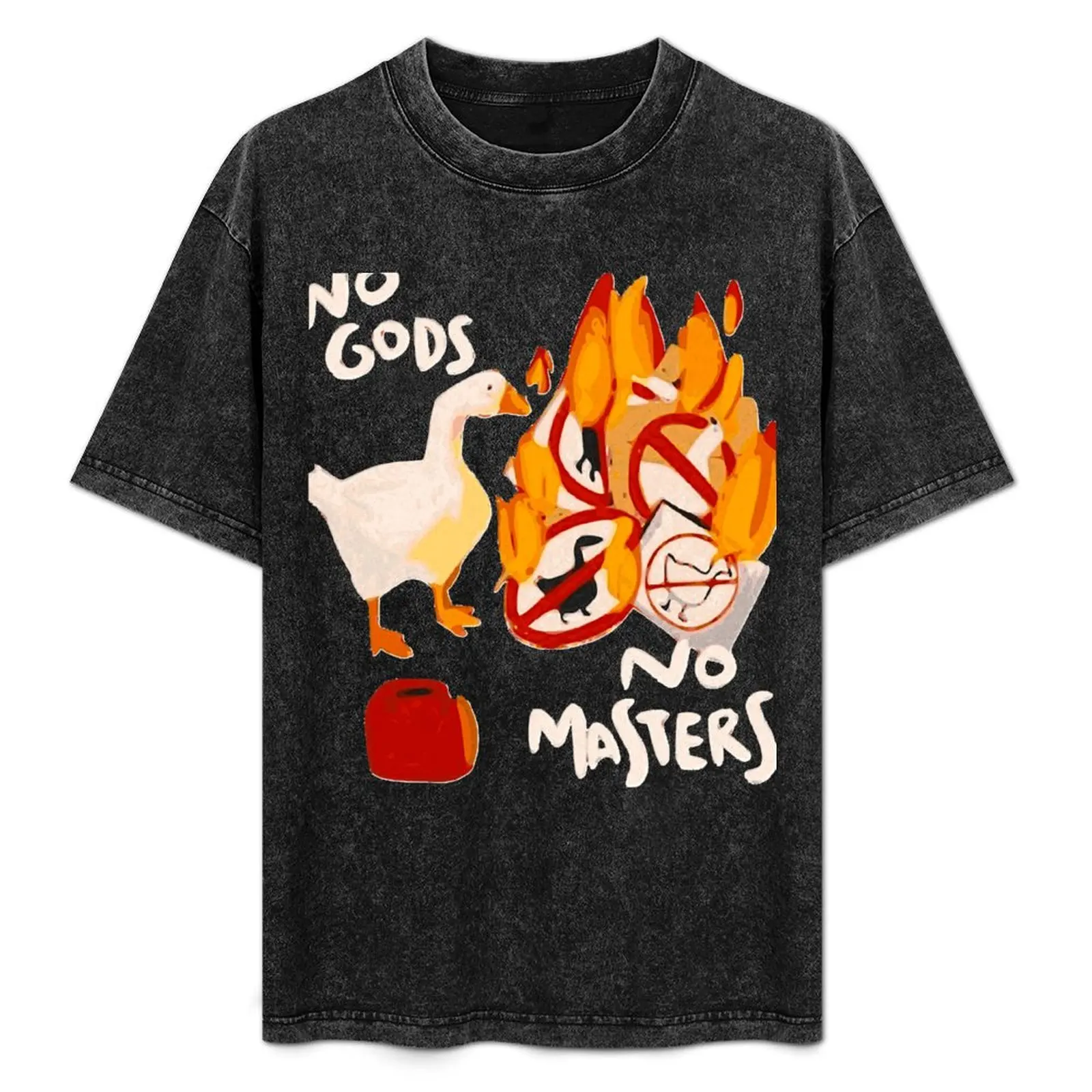 

Untitled Goose Game Meme T-ShirtUntitled Goose Game - No God, No Masters T-Shirt fashion shirts heavy weight t shirts for men