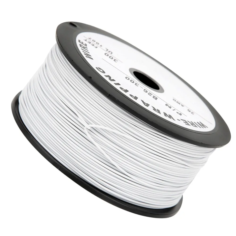 

Гибкий электрический провод UL1007 из луженой меди, 100 метров, 26AWG, белый силиконовый кабель для электроники