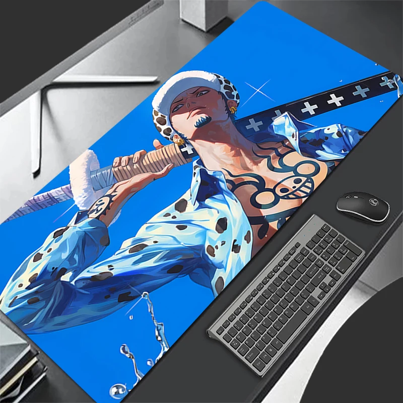 Mouse pad Large game player computer keyboard pad desk pad anti-slip cartoon table pad PC carpet O-ONE PIECES Law Mousepad XXXL