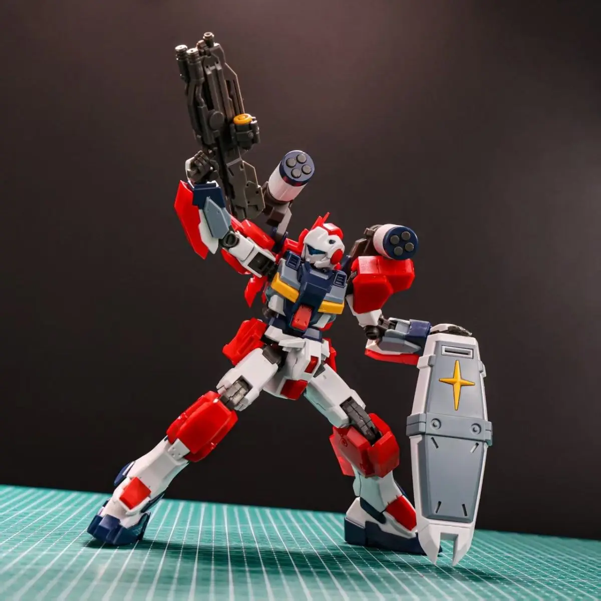 Ningdu Model HG 1/144 G-Line Light Armor RX-81LA Assembly Model Kit Action Figure Plastic Model Toys for Hobby Gifts