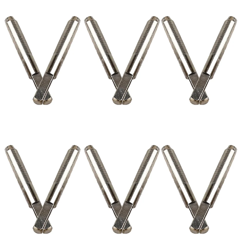 

12 Pcs The Strings Lyre Fastening Nails Replacement Tuning Peg Metal Pin Guitar Bridge