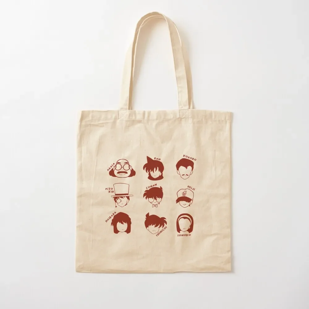 

DETECTIVE CONAN ICONS Tote Bag eco bag folding Woman shopper bag Canvas for women Women's shopper