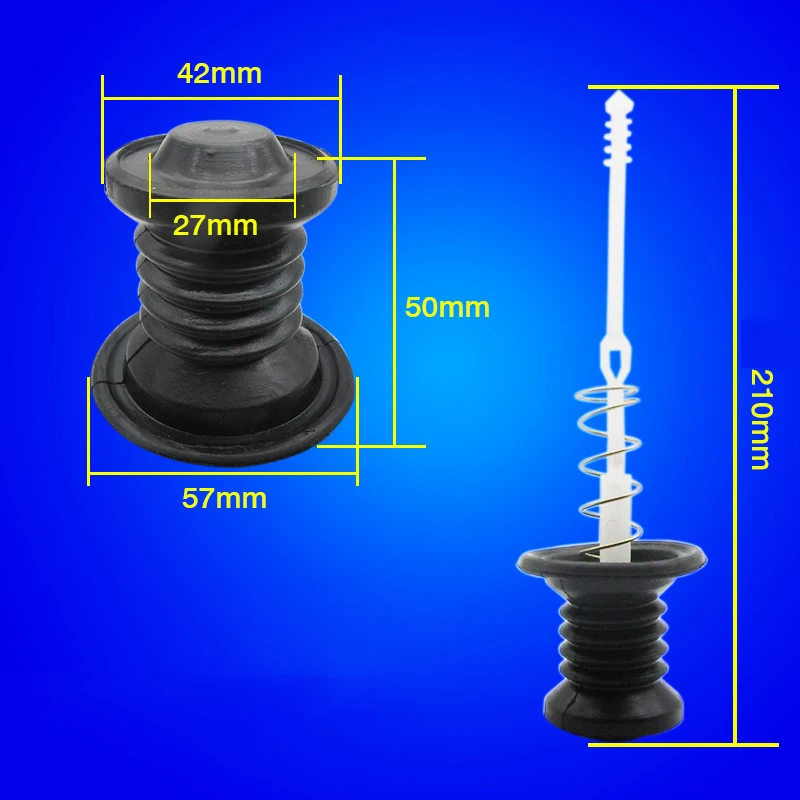 Universal Washing Machine Water Drain Valve Plug Water Sealing Rubber Pad Drain Valve Spring Fittings