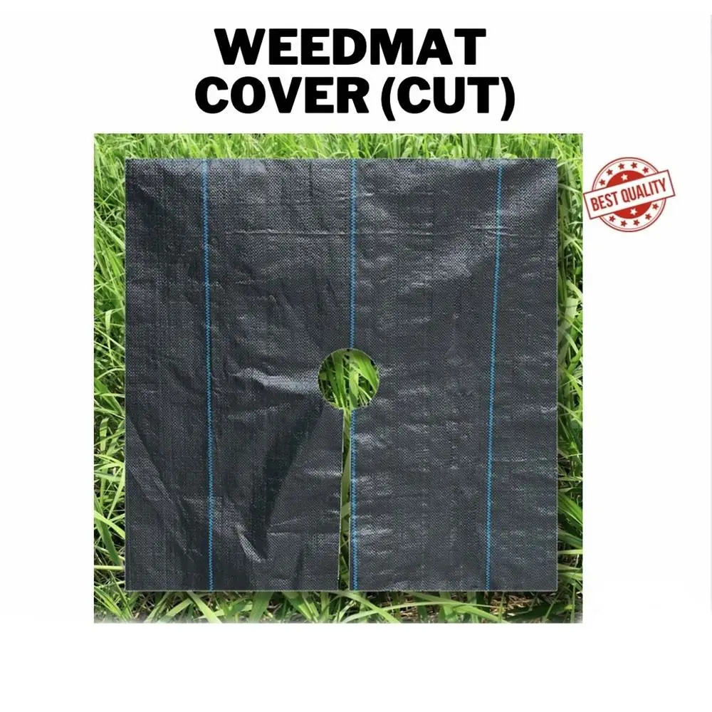 Durable Reusable Weed Control Fabric Water-permeabl with Holes Tree Mat Grassland Plastic Film