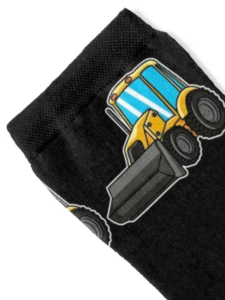 Wheel loader child birthday present construction machine Socks bright garter valentine gift ideas Socks Male Women's