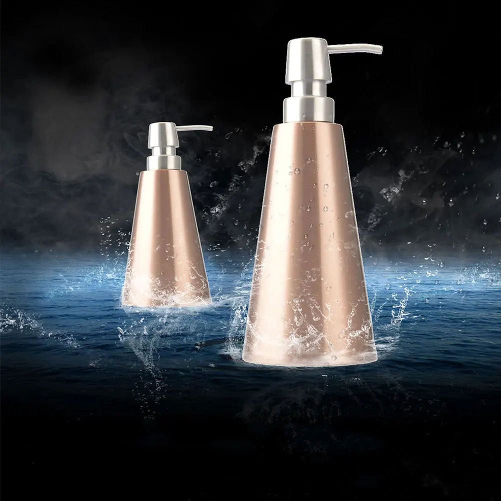

1Pcs Stainless Steel Liquid Soap Dispenser Press Pump Bottle for Home Office Outdoor Cleaning Gel Holder 450ml
