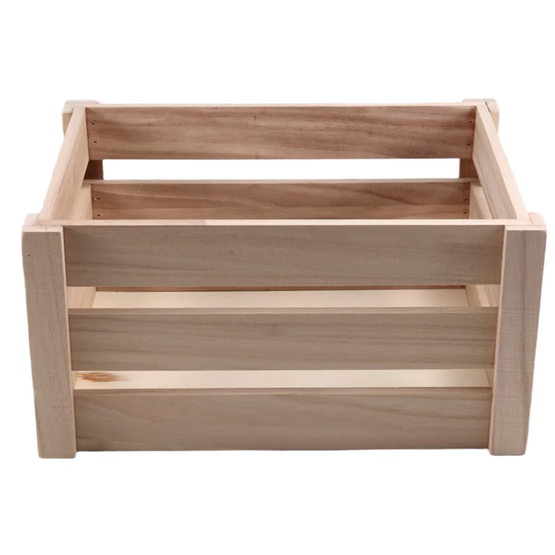 

ABMH-Storage Crate Decorative Wood Crates Wooden Storage Container,Wooden Boxes For Home, Wood Crates For Storage
