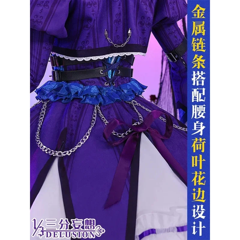 

CyAnime Todo Yurika Cosplay Aikatsu! Cosplay Costume Women Cute Todo Yurika Cosplay Wig Gothic Dress Halloween Yurika