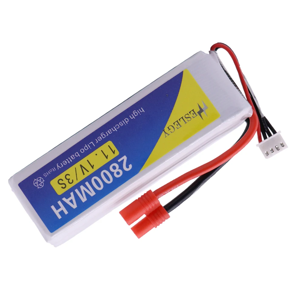 Akumulator Lipo 40C 11.1V 2800mAh do quadcoptera RC Samochody Łodzie Drone Części zamienne 3S 2200mah 11.1 v Akumulator RC