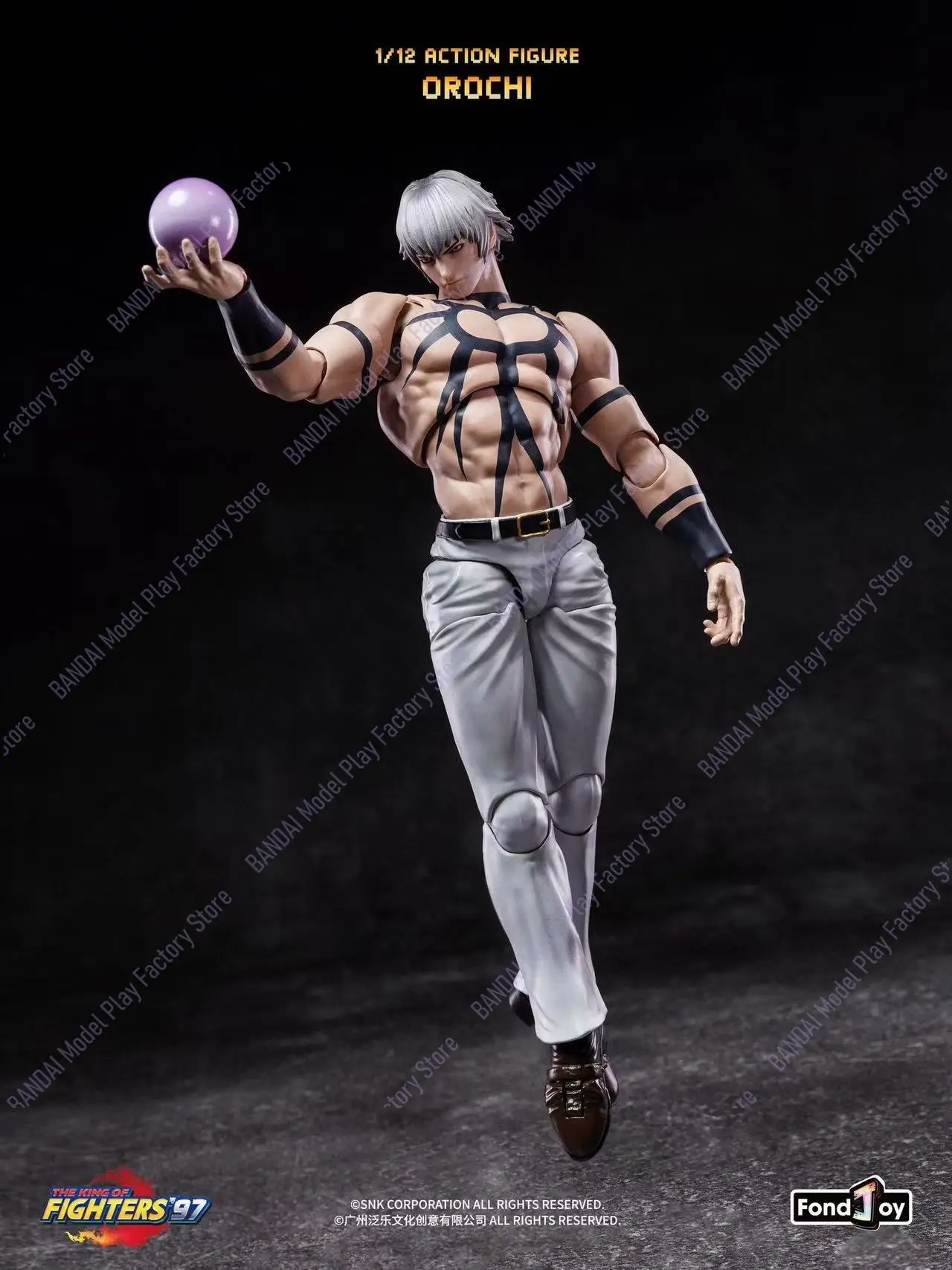 In‑stock: FondJoy KOF '97 Orochi 1/12 Scale Action Figure, Collectible Display Statue, Gift