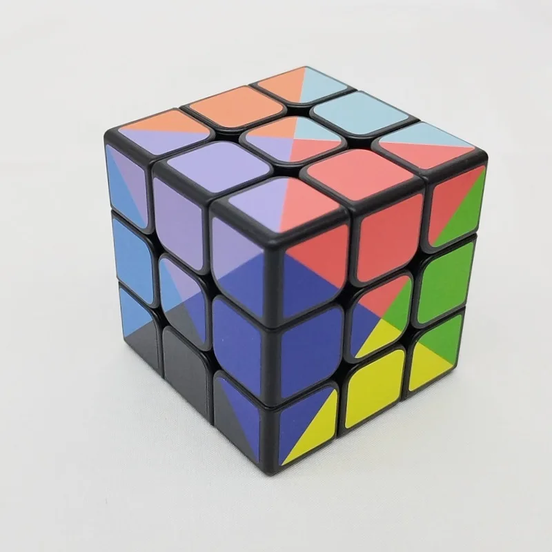 Cube magique 3x3 Super difficile, 12 couleurs, 57mm, motif Cubetwist, Puzzle de défi coloré, jouet Fidget cadeau