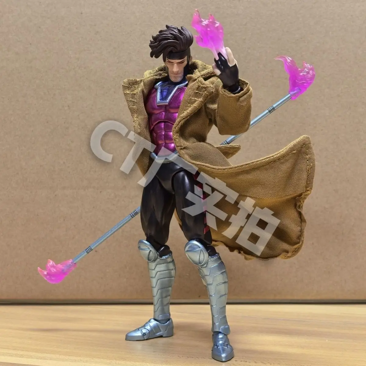 Nieuwe Ct Speelgoed Gambit Mafex 131 Action Figure Shf X-Men Wolverine Figuur Pvc Standbeeld Model Beeldje Speelgoed Aangepaste Verjaardagscadeautjes