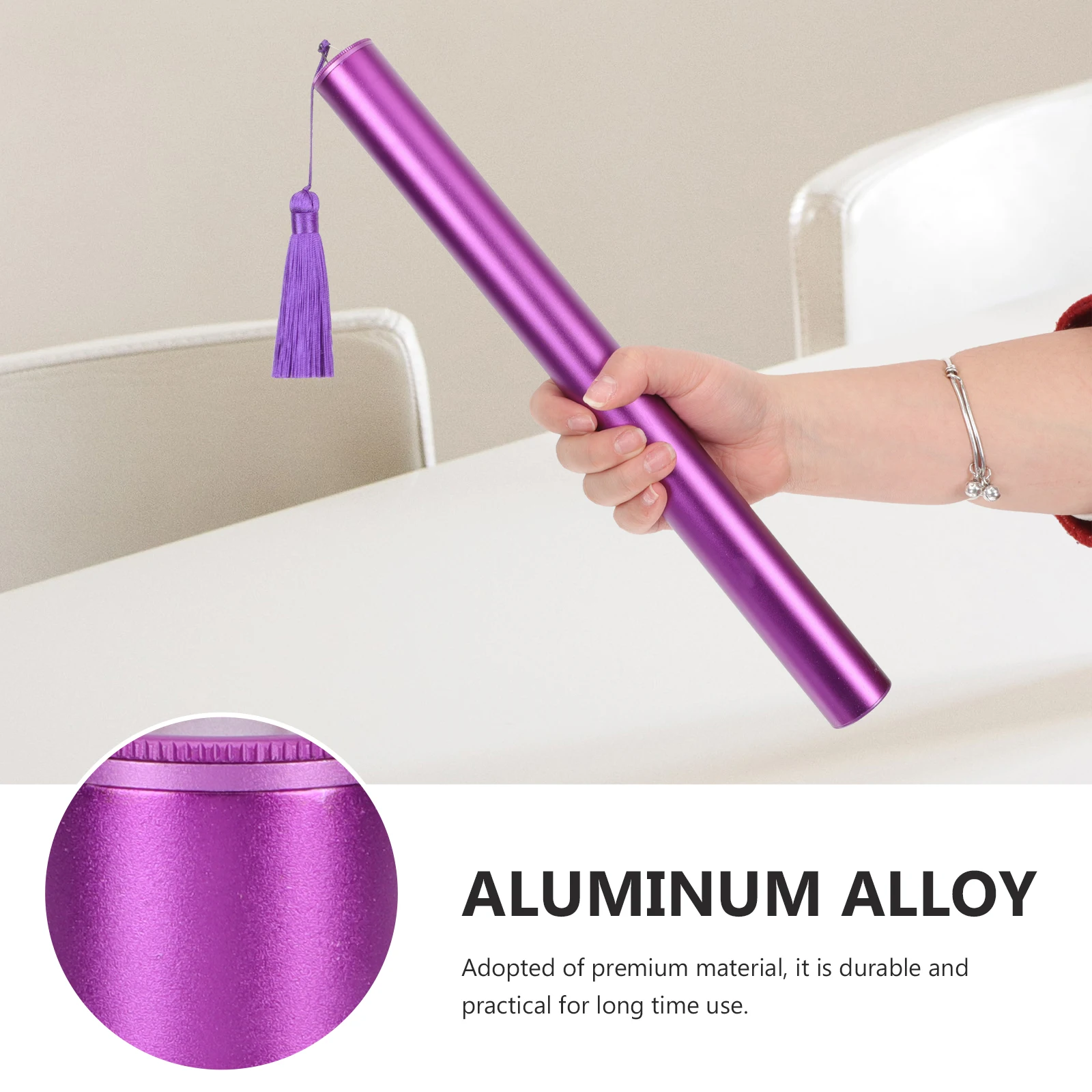 

Aluminum Alloy Dulcimer Storage Tube Yangqin Accessories Metal Case Portable Instrument Container Rotary Plug Smooth Texture