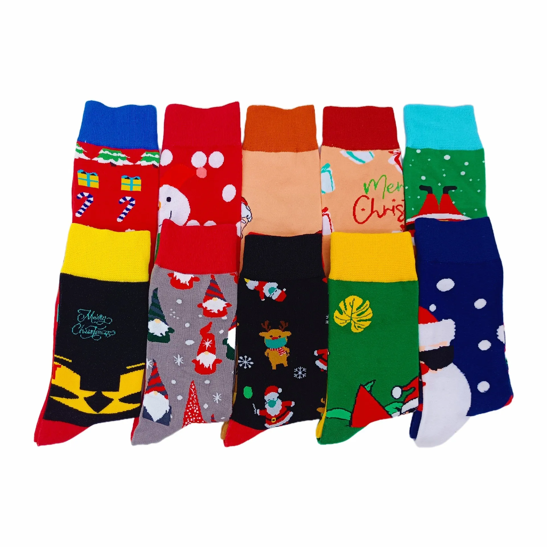 Happysocks new Christmas socks socks cotton Swiss street versatile autumn and winter high-value mid-tube trendy socks