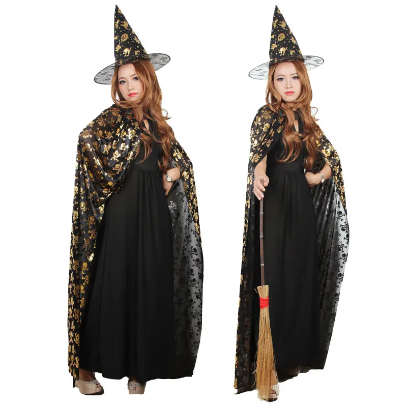 Halloween Cape Costumes for Women Men Adult Kids Children Boys Girls Red Black Vampire Witch Long Medieval Cloaks Hooded Cape