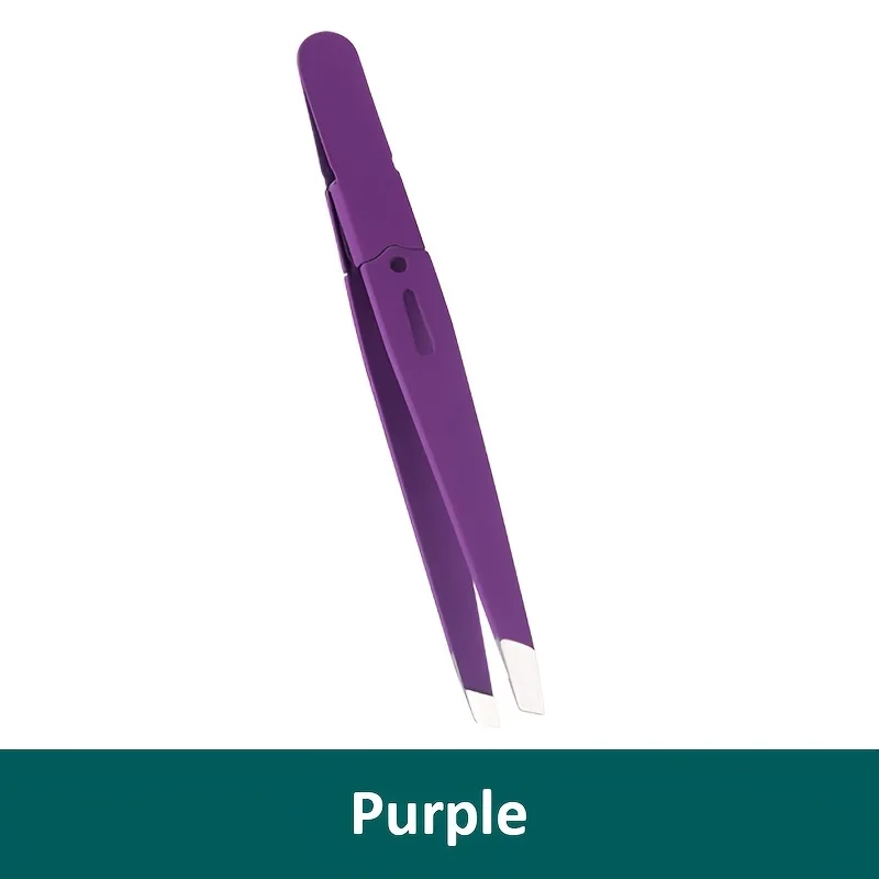 Extracteur de sourcils en acier inoxydable, pincettes pour poils inclinés, outils de maquillage, beauté des cheveux colorés fins