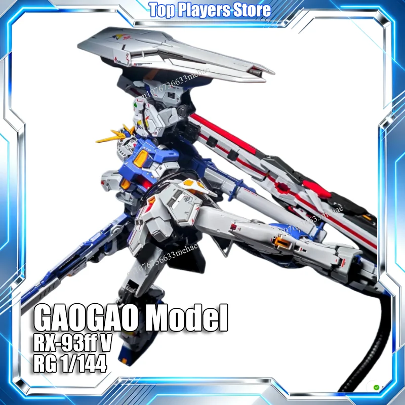 В наличии Модель GAOGAO RX-93ff V Fukuoka NU RG 1/144 Сборка Модель Комплект Игрушки Фигурки Робот Пластиковая Модель Подарок