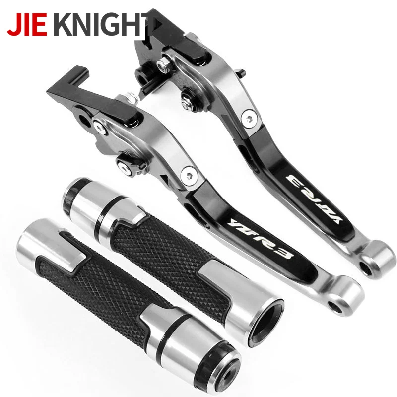 For YZF R3 YZF-R3 2015 2016 2017 2018 2019 Motorcycle Accessories Extendable Brake Clutch Levers Handlebar Hand Grips R3