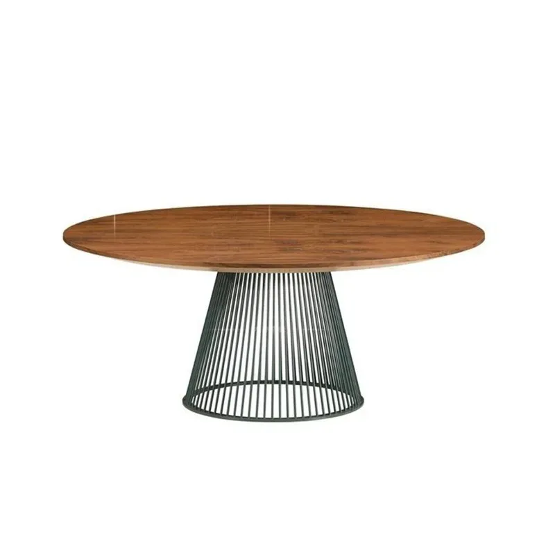 Retro round table restaurant creative dining table personalized furniture