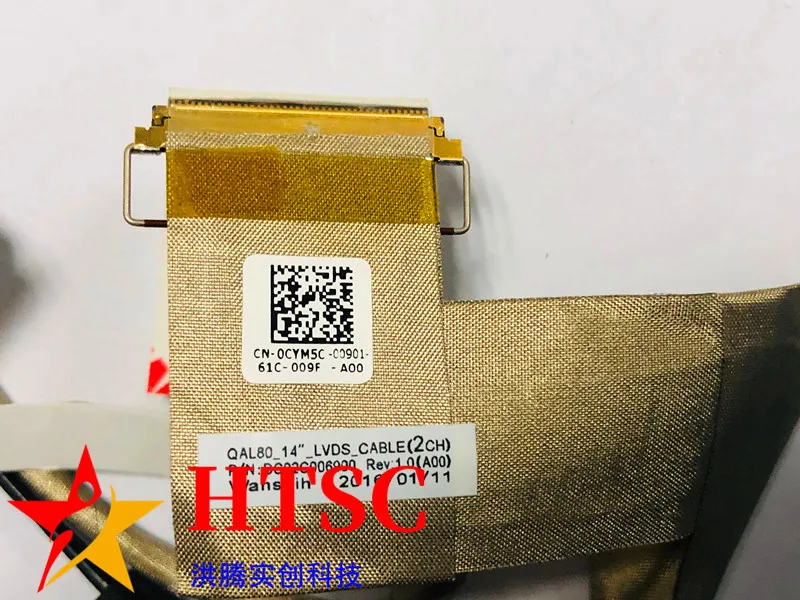 Original DBTLAP LED LCD LVDS Cable Compatible for Dell Latitude E6430 QAL80 0CYM5C CYM5C DC02C006900  Perfect work free shipping