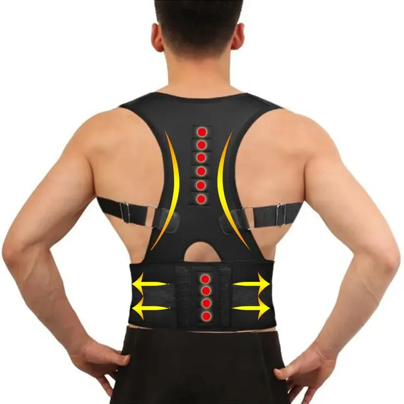 1/2pcs Orthopedic Back Support Belt Posture Corrector Shoulder Spine Girdle Corset Straightener Back Brace
