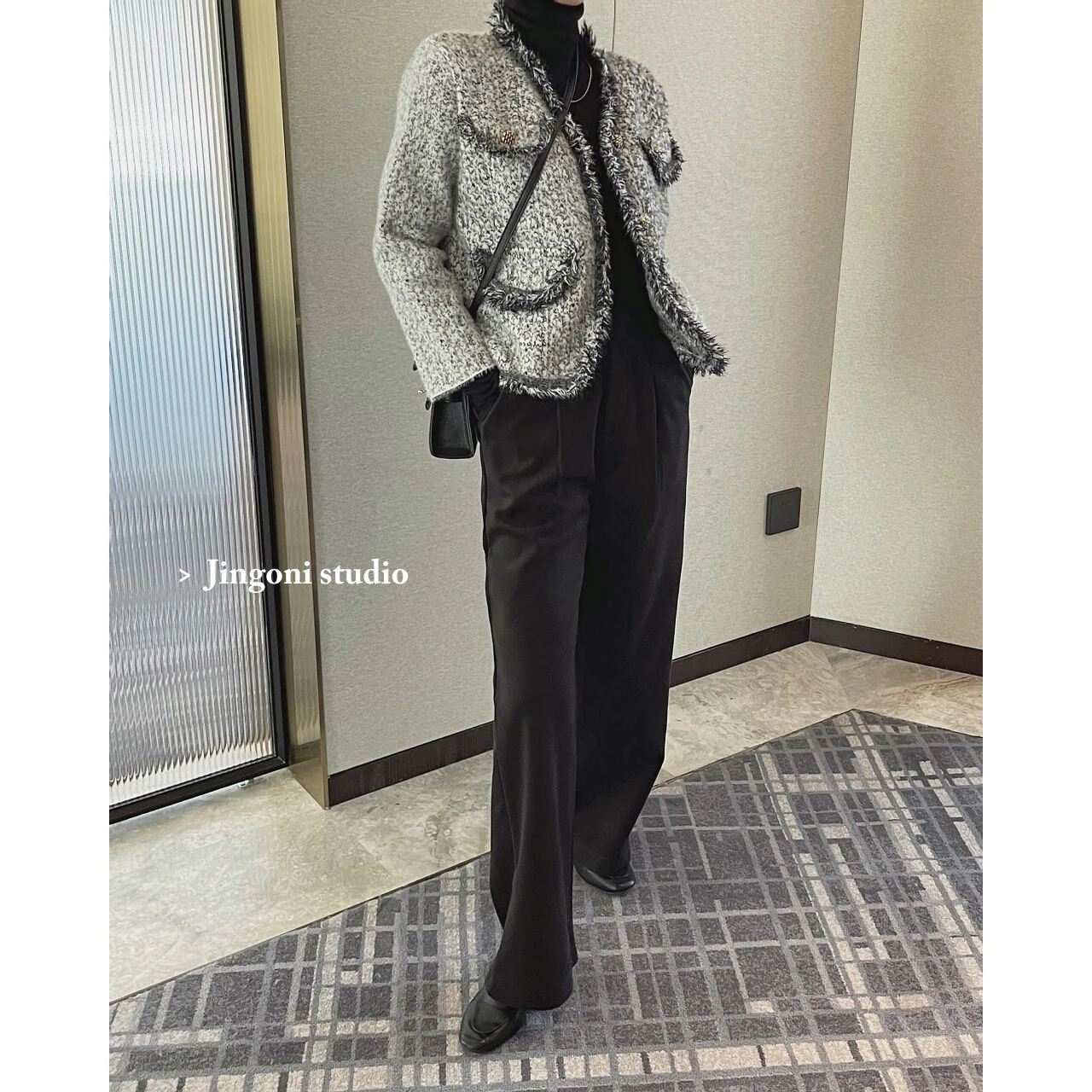 2023 Woman Y2k Clothes Faux Fur Sweaters Oem Jackets Coats Crop Tops Korean Fashion Vintage Winter Goth Sweatshirts Cardigans