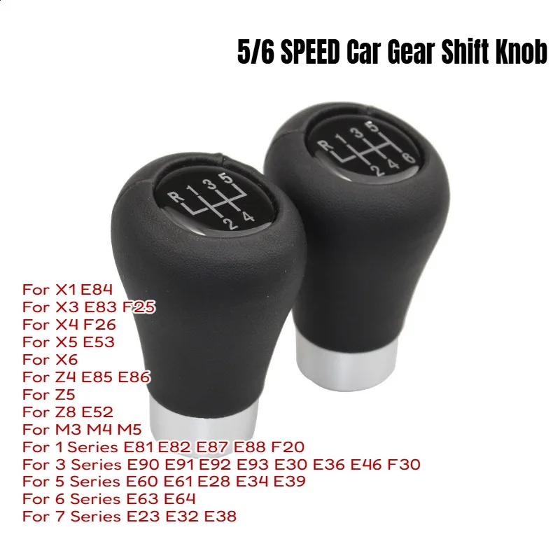 

5/6 Speed Car Gear Shift Knob For BMW 1 3 5 6 Series E30 E36 E39 E46 E60 E87 E90 E91 E92 Auto Gear Lever Head Shifter