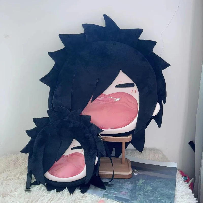 Japan Anime Madara Kawaii Cosplay Plushies Backpack Itabag Lolita Girls DIY Ita Bag Plush Funny Big Mouth Transparent Bags Gift