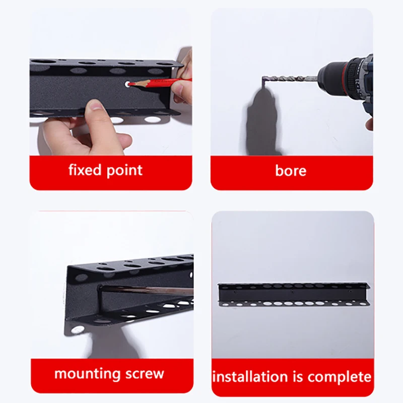 23-hole Wall-mounted Hardware Tool Storage Rack Workshop Hand Tool Organizers Screwdriver Rack Tool Rack Pliers Holder Tool