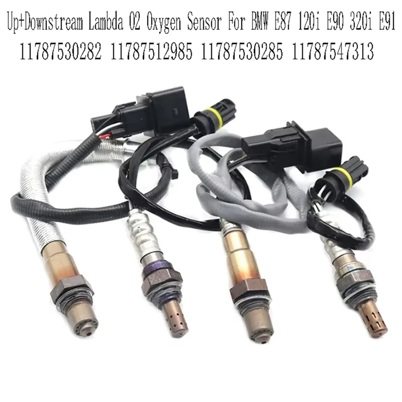 

4 шт. Lambda O2 датчик кислорода вверх + вниз для BMW E87 120I E90 320I E91 11787530282 11787512985 11787530285 11787547313 -A02Q