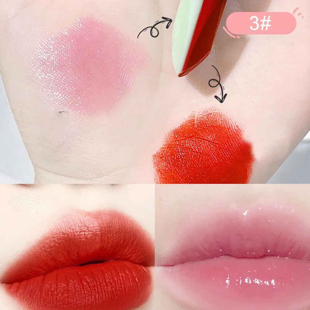 3 Kleuren Lipgloss Gradiënt Kleur Lippenstift Waterdichte Twee Duurzame Lippenstift Lippenstift Stijl Up Maken Lippenbalsem Tool Koreaans A7y0