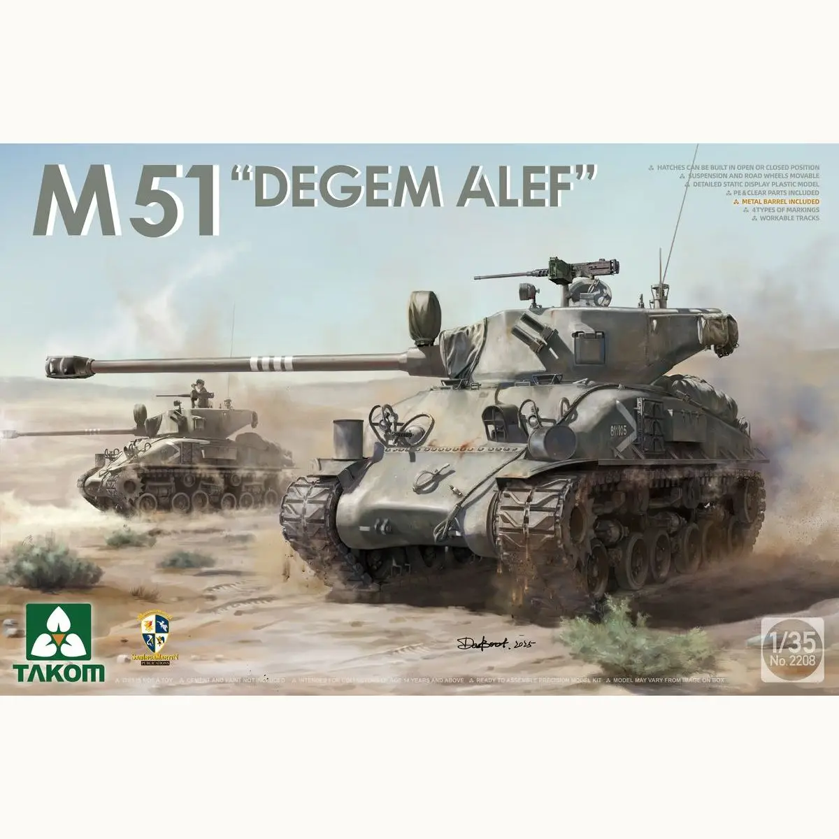 

TAKOM 2208 1/35 M51 "DEGEM ALEF" - Scale Model Kit
