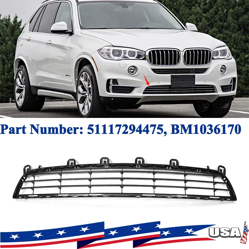 

Новая решетка переднего бампера, нижняя решетка, текстурированная черная для BMW X5 2014-2018 гг. 51117294475