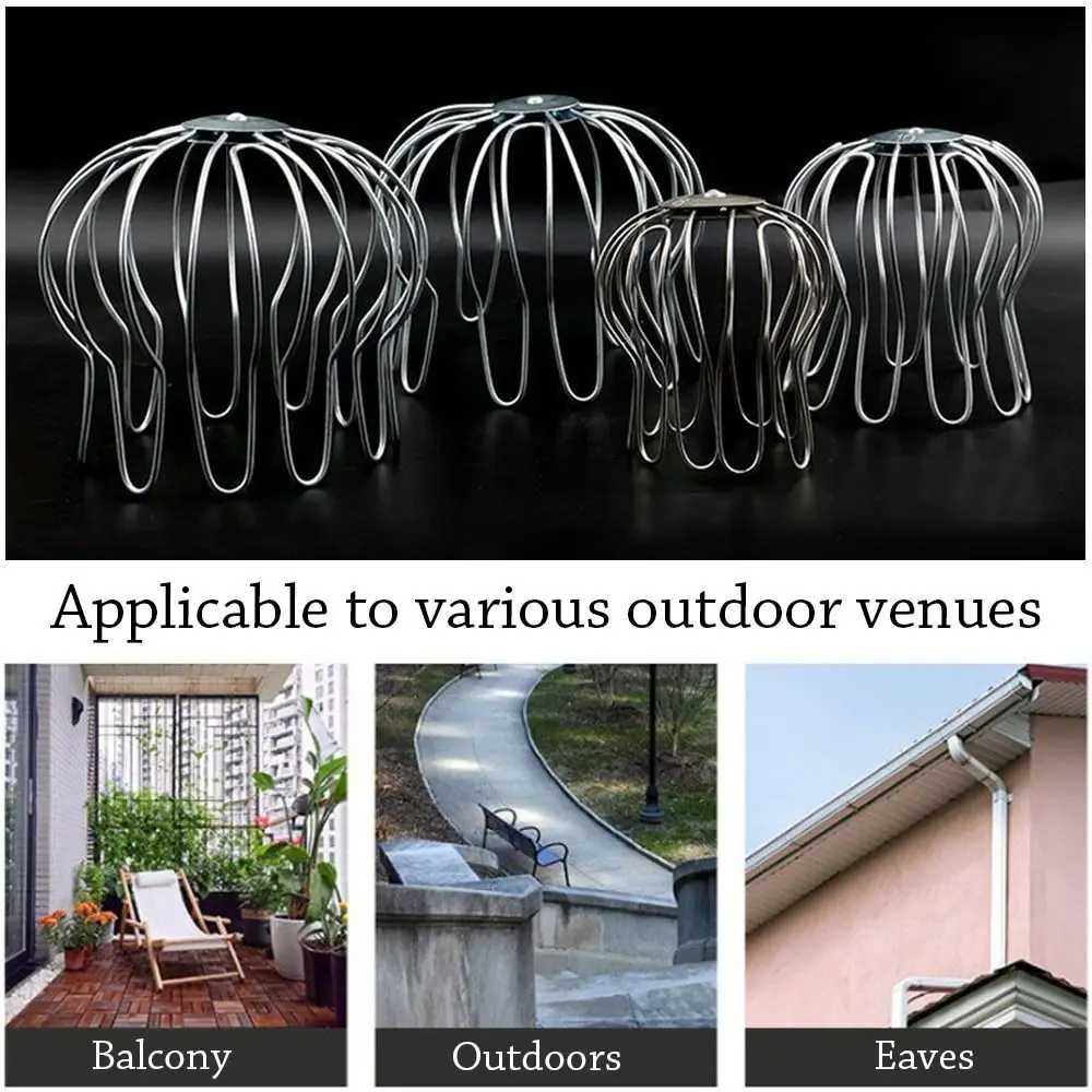 Plumbing Fitting Protection Netting Anti-blocking Gutter Guard Strainer Roof Floor Drain Balcony Drainage Cover Rain Pipe Cap