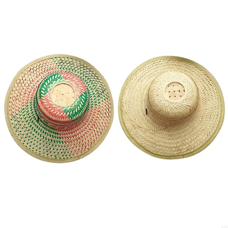 

340D Lightweight Handmade Grass Hat with Toggle for a Perfect Fit on Days Woven Straw Ornament Crafts Accessory