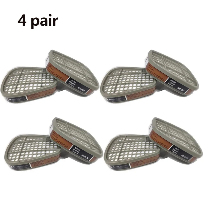 Organische 6001 gasmaskerpatroon 5N11 katoenen filter 501 set vervangen voor 3m gasmasker 6200/6800/7502 schildermaskeraccessoires