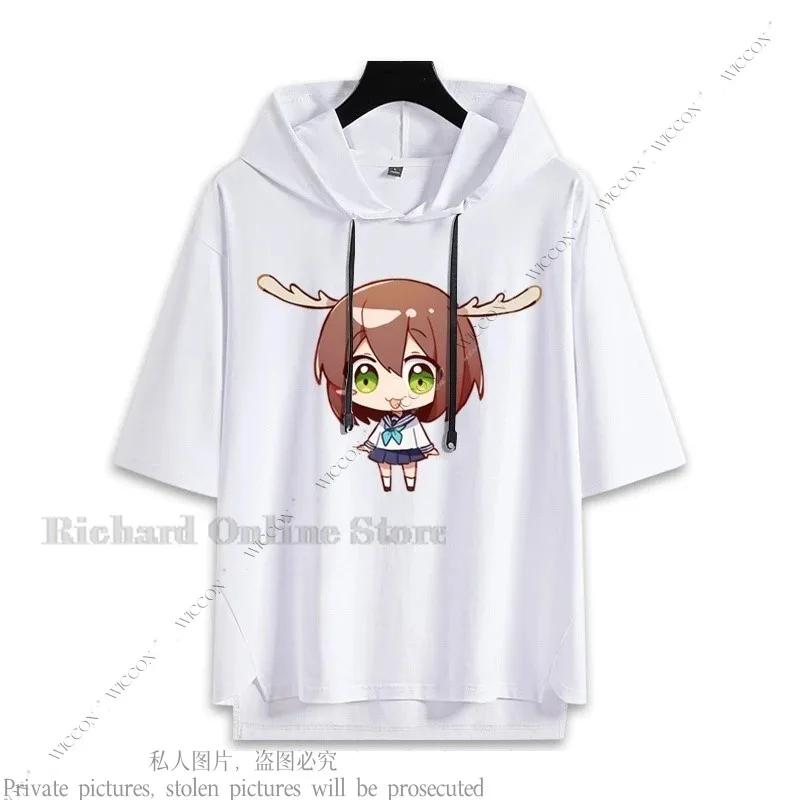 

CyShikanoko Nokonoko Koshitantan Anime Cosplay T-shirt Shikanoko Noko Koshi Torako Cosplay Woman Man Daily Outfit Role Play Set