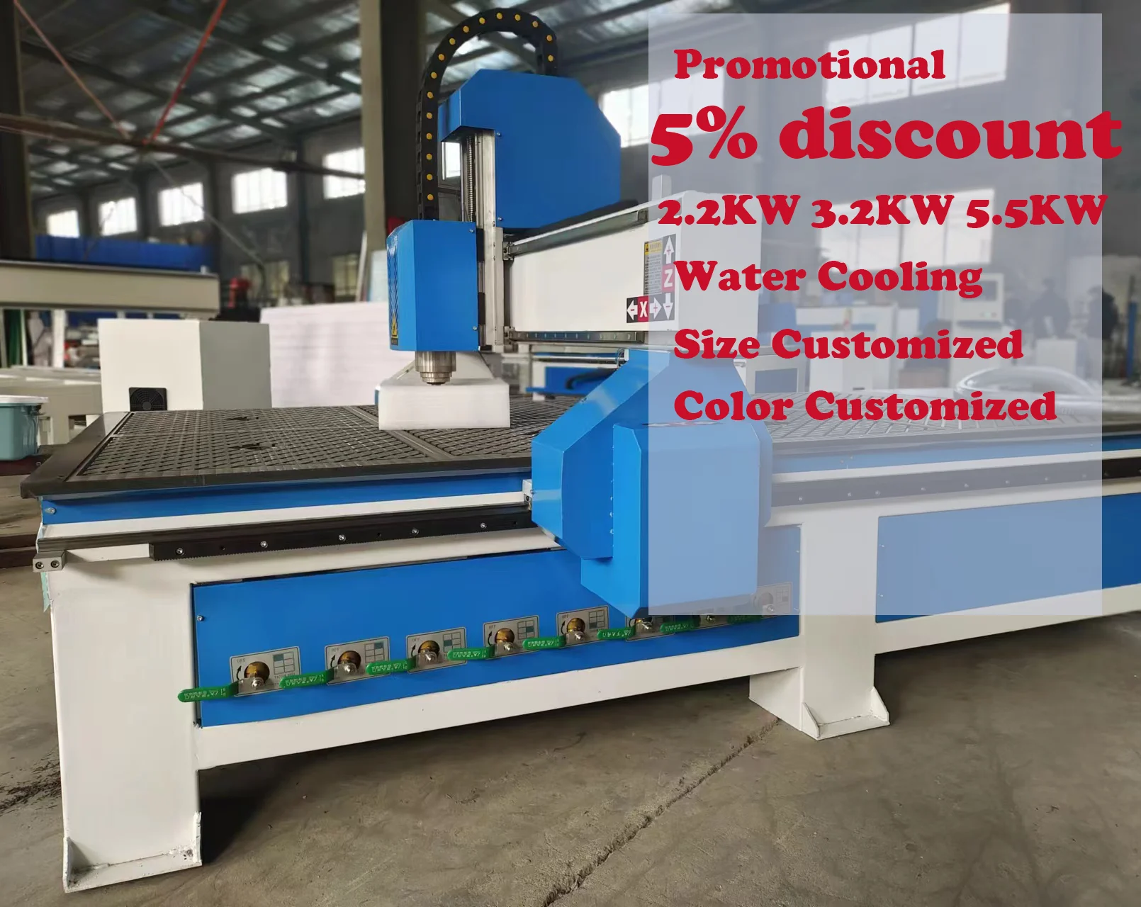 1325 3.2kw cnc (hybrid servo motor)vacuum adsorption pneumatic press wheel woodworking router.(EXW price)