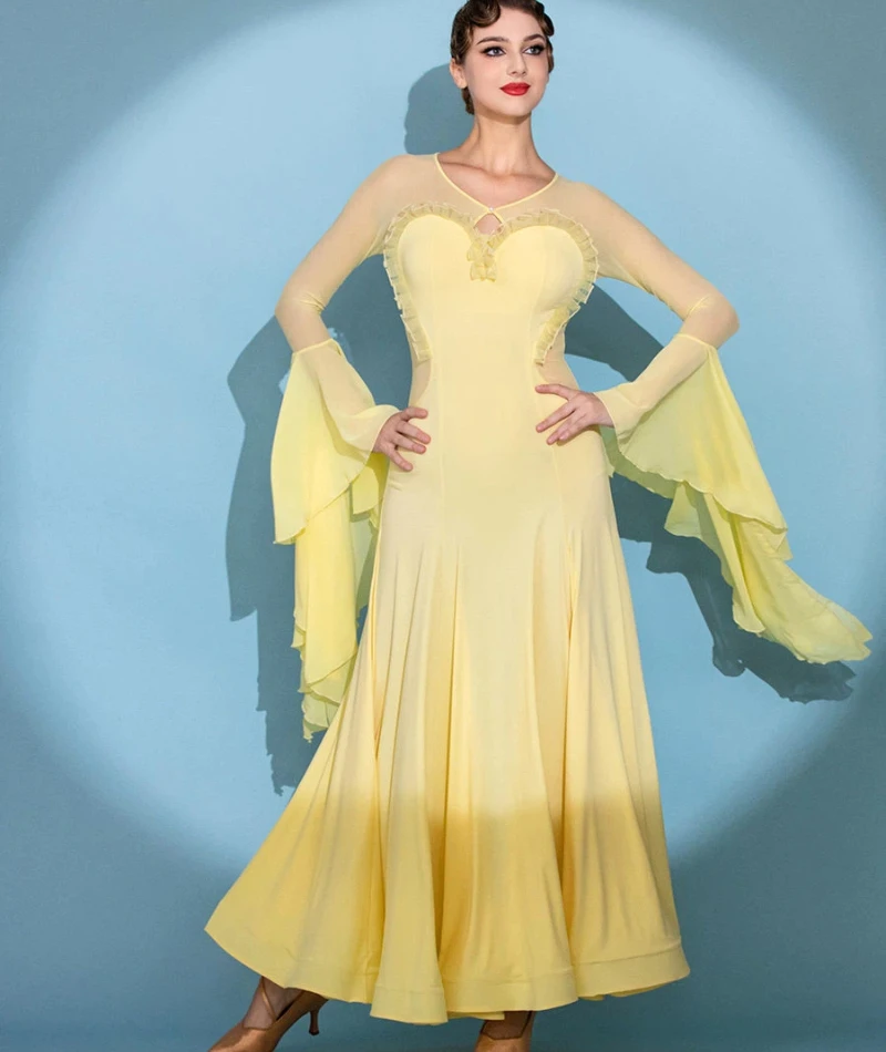 

Хрустальное конопляное хлопковое платье для современного танца 2128, шифоновое платье для бальных танцев, сценический костюм для женщин