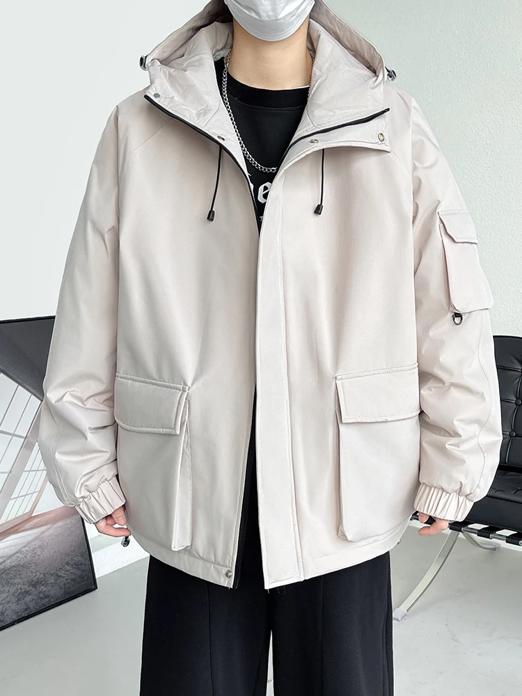 2024 nova jaqueta de inverno dos homens forro de lã grosso quente parka casaco com capuz blusão coreano casual jaquetas térmicas plus size 8xl