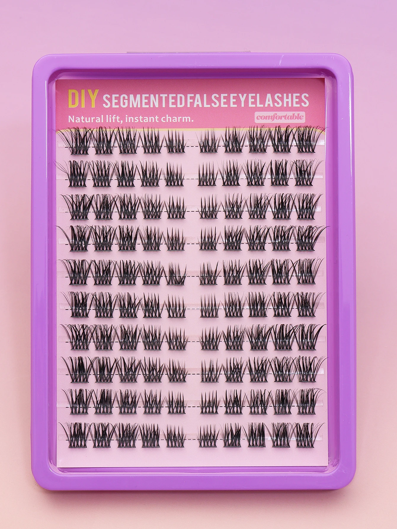 100 clusters of single cluster false eyelashes, soft, 5-16mm mixed length combination, popular eye makeup tool