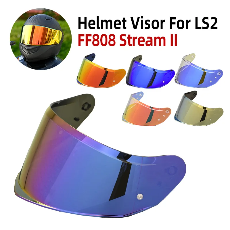 

FF808 Stream II Full Face Helmet Visor For LS2 ff808 Motorcycle Helmet shield goggles Anti-UV Sunscreen Windshield Replace Lens