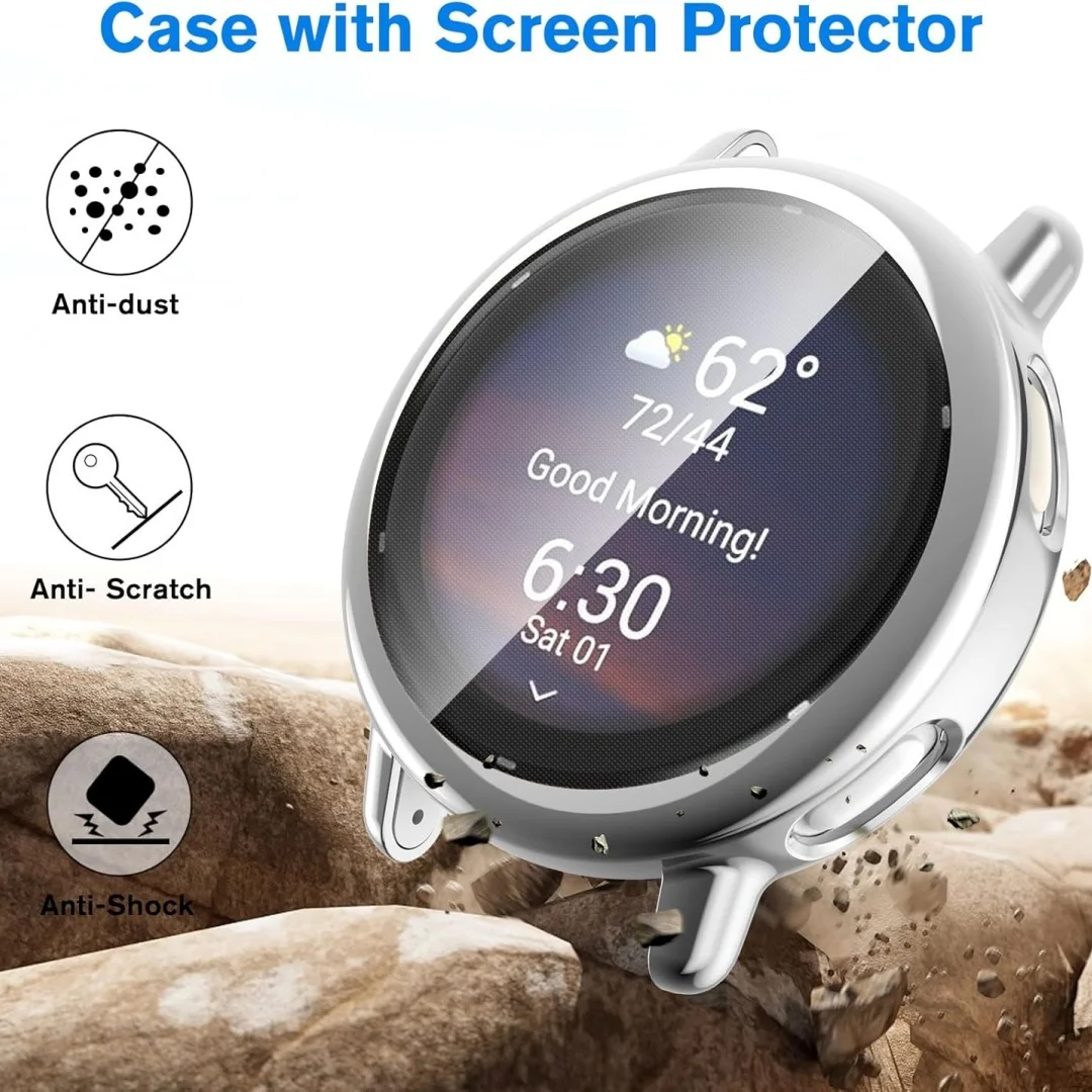 Full Cover Protective Case For Garmin Vivoactive 6 Soft TPU Full Bumpe Cover Cases For Garmin Vivoactive5 Screen Frame Protector