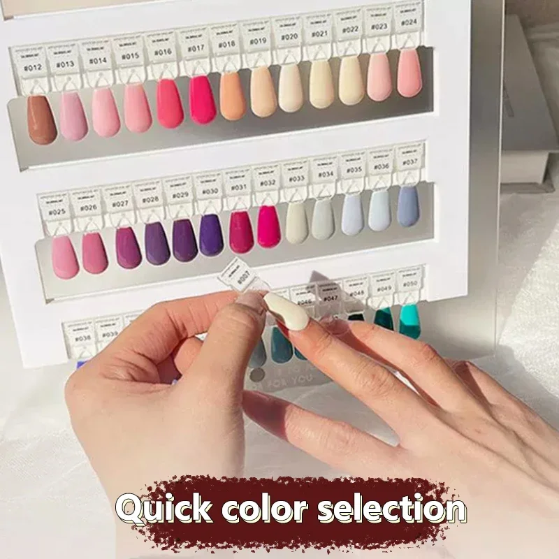 

Премиальная акриловая цветная пластина для ногтей, магнитные типсы для ногтей, доска для сравнения, цветная карта с наклейками с номерами для маникюрного салона