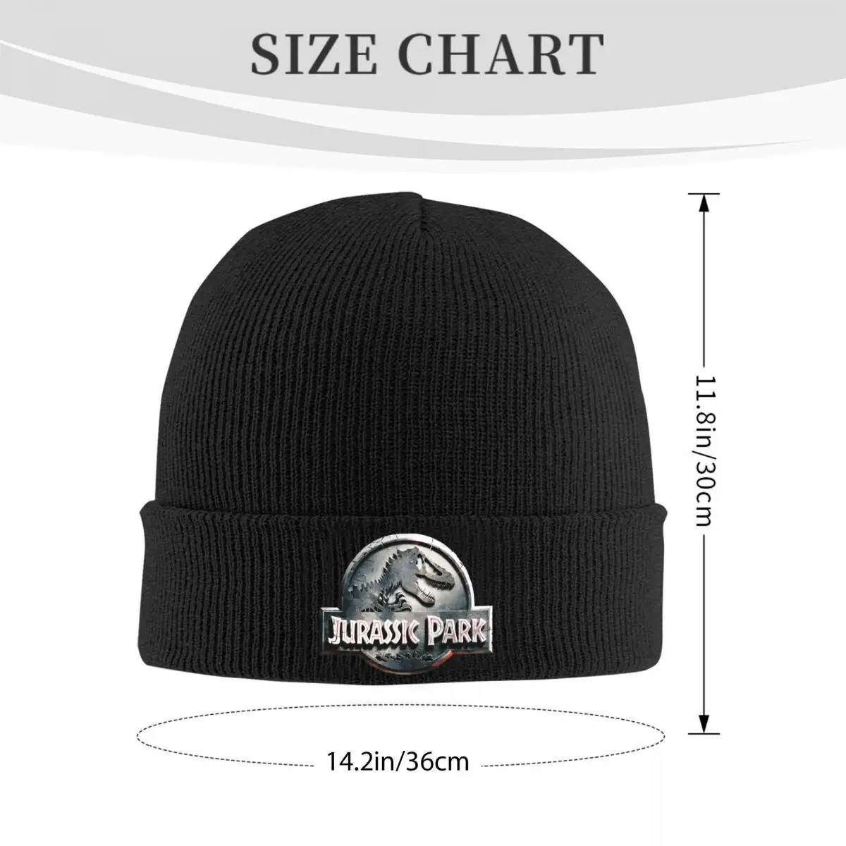 Jurassic Park Stone Engraved Knitted Hat Beanie Autumn Winter Hat Warm Unisex Fashion Cap Men Women Gift