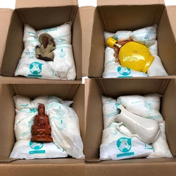 4pcs/8pcs Fragile Expanding Foam Protective Bag Car Accessories Glass Quick Foam Packing Wrap