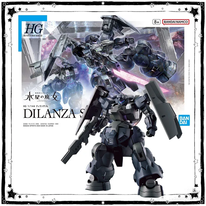 

In Stock Bandai Gundam Model Kit Anime Figure HG 1/144 Dilanza Sol Anime Action Figure Collection Assembly Model Boy Toys Gifts