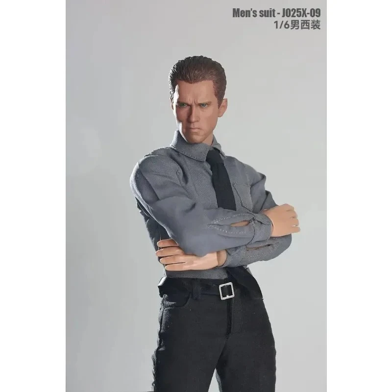 Na stanie Zestaw czarnego męskiego garnituru w skali 1/6, model ubrań pasujący do figurek akcji 12'' TBL M34 M35, mocne mięśnie, akcesoria JO25X-09